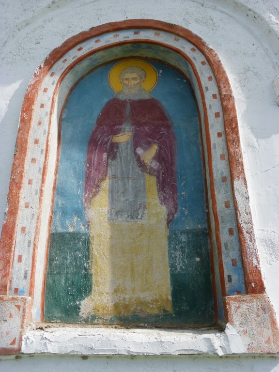 Часовня Николая Чудотворца, Талабск (остров им. Залита) (Псковский район, Псковская область). архитектурные детали, Преподобный