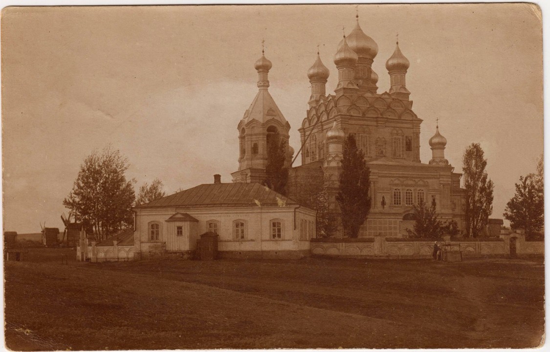 Борки. Церковь Успения Пресвятой Богородицы. архивная фотография, Частная коллекция. Фото 1918 г.