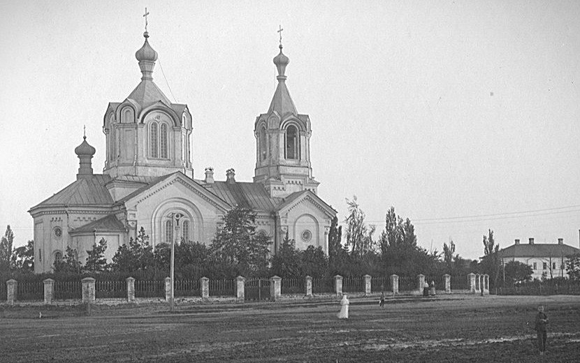 Шебекино. Церковь Тихвинской иконы Божией Матери (старая). архивная фотография, Частная коллекция. Фото 1910-х годов