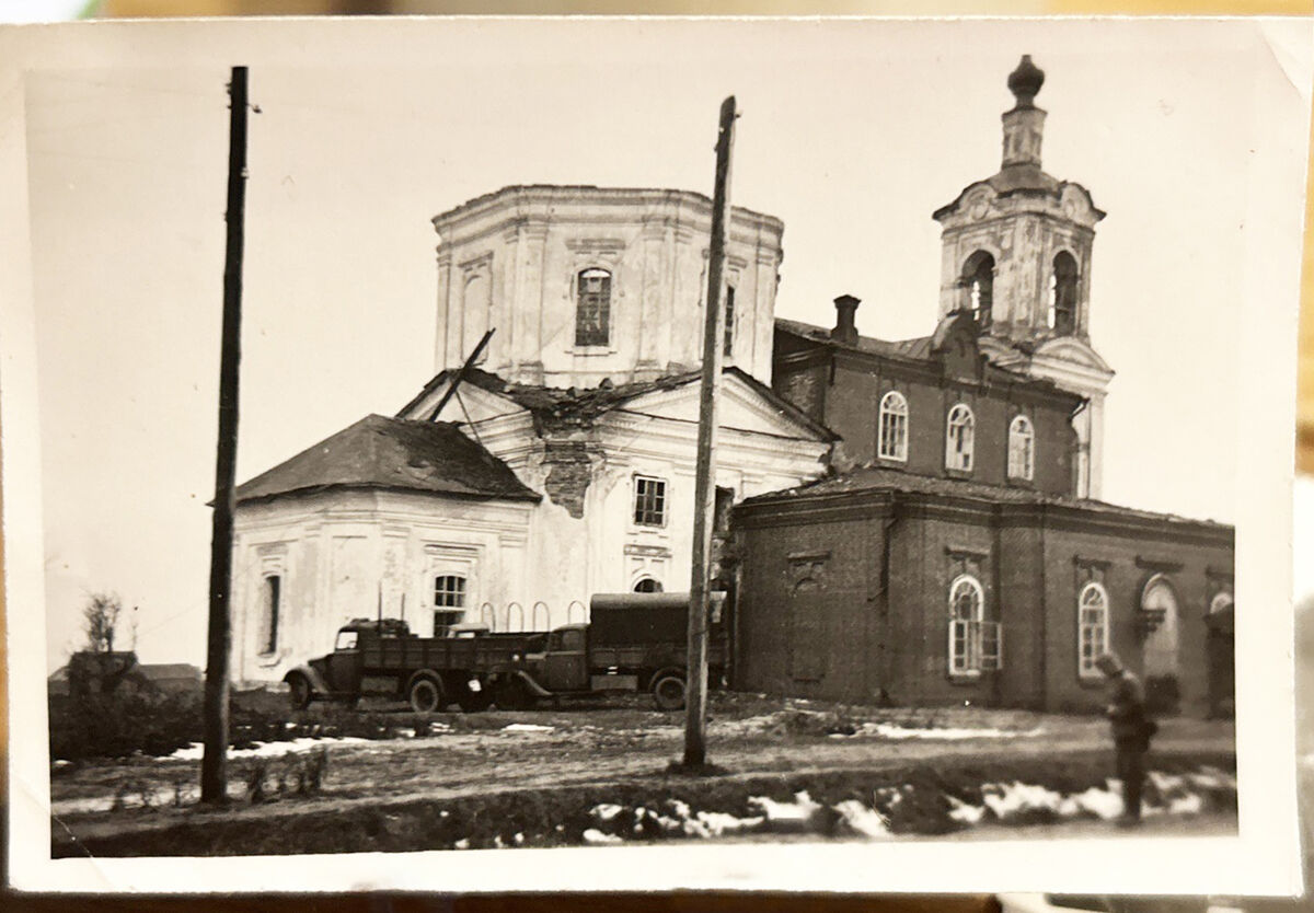 Церковь Воскресения Словущего, Днепровское (Новодугинский район, Смоленская область). архивная фотография, Фото с аукциона e-bay.de