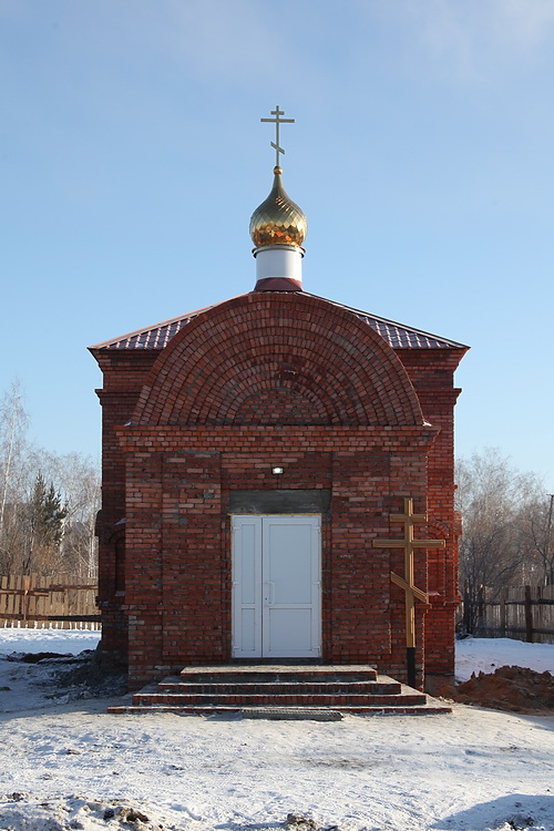 Троицк. Церковь Сергия Радонежского. фасады, Западный фасад