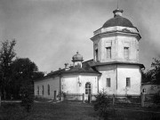 Гамалеевский Харлампиев монастырь. Церковь Харалампия Магнезийского, Фото С.А. Таранушенко и П.Н. Жолтовского из экспедиции Харьковского музея украинского искусства, 1920-е г.г. Адрес хранения: Институт рукописи Национальной библиотеки Украины им. И. Вернадского<br>, Гамалиевка, Шосткинский район, Украина, Сумская область