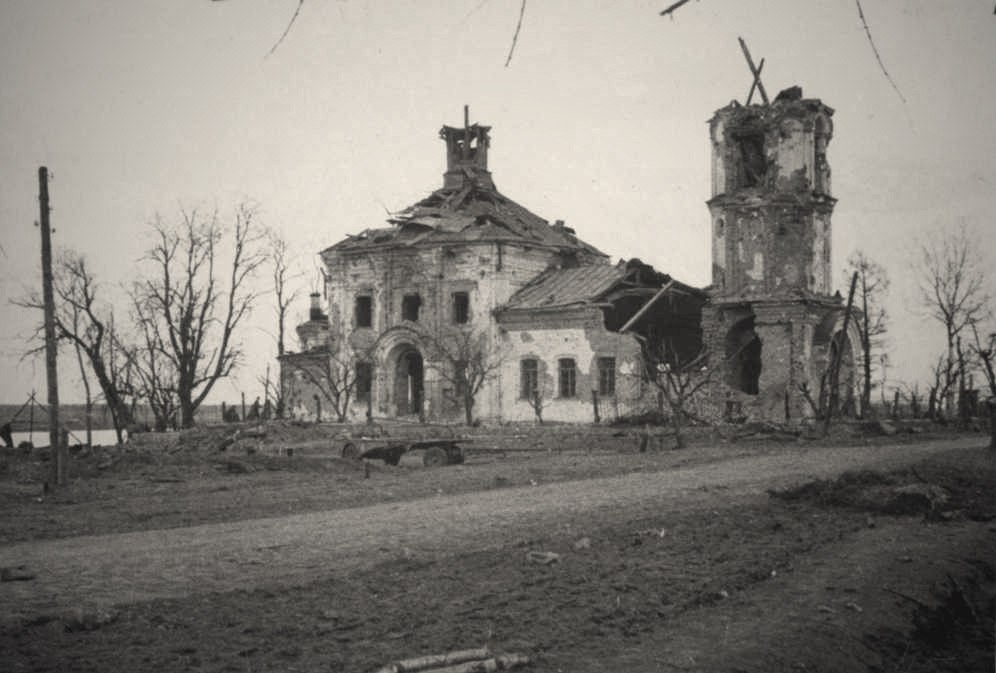 Церковь Николая Чудотворца, Рамушево (Старорусский район, Новгородская область). архивная фотография, Фото 1942 г. с аукциона e-bay.de
