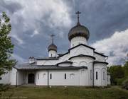 Церковь Троицы Живоначальной на подворье Воскресенского Новодевичьего монастыря, , Жуки, Себежский район, Псковская область