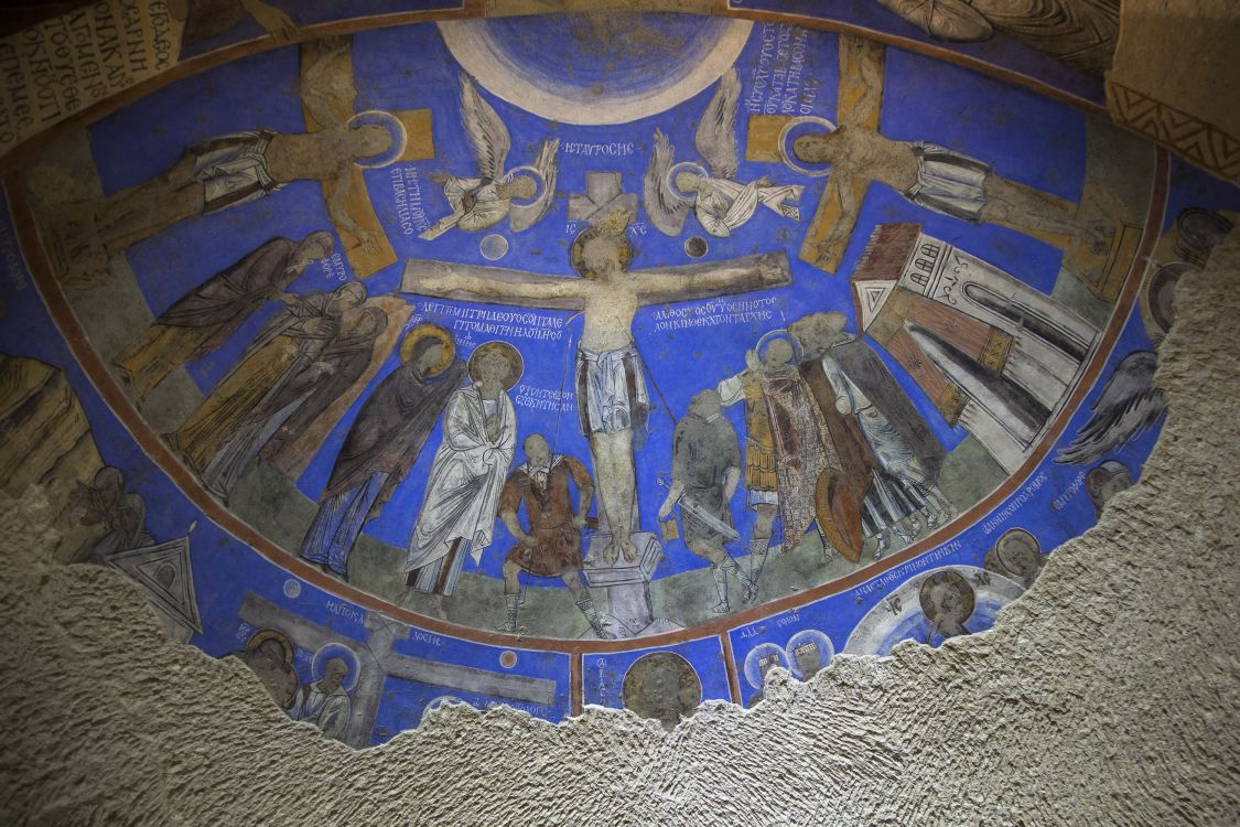 Гёреме. Неизвестная церковь. интерьер и убранство, фреска алтарной абсиды