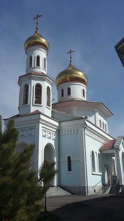 Дустабад (Солдатское). Покровский женский монастырь. Церковь Покрова Пресвятой Богородицы. фасады, Храм освященный в 2013 году