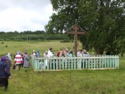 Часовня Гавриила Архангела, Крест на месте часовни <br>, Бачманово, Коми-Пермяцкий округ, Косинский район, Пермский край