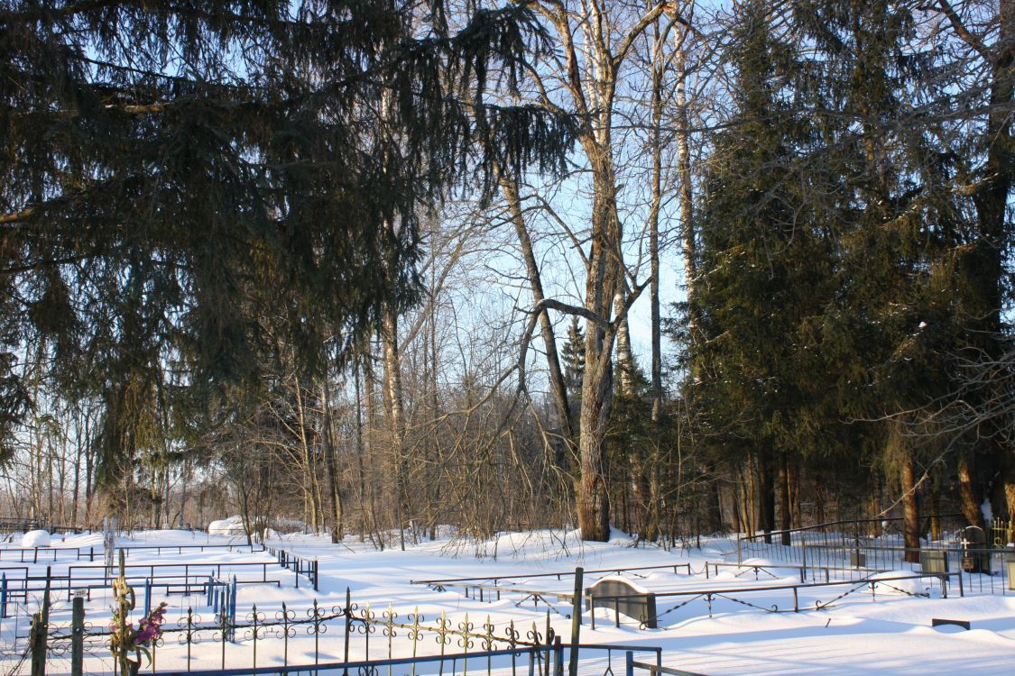 Церковь Покрова Пресвятой Богородицы, Дьяково (Дмитровский городской округ, Московская область). фасады, Вид на церковное место с запада.