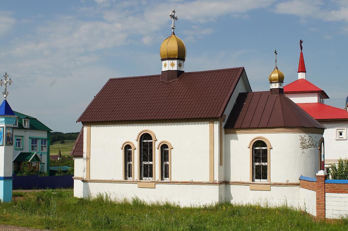 фасады. Покровский Эннатский мужской монастырь. Церковь Ольги равноапостольной, Новомихайловка (Фёдоровский район, Республика Башкортостан)