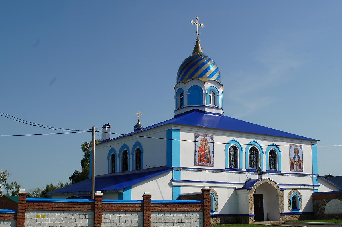 фасады. Покровский Эннатский мужской монастырь. Церковь Иверской иконы Божией Матери, Новомихайловка (Фёдоровский район, Республика Башкортостан)