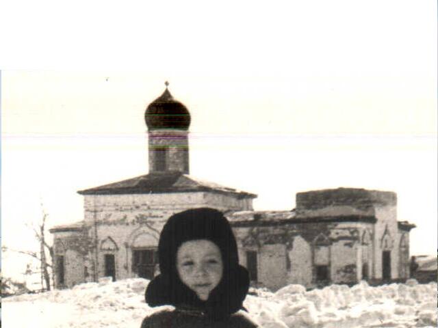 Сухоборское. Церковь Троицы Живоначальной. архивная фотография, Фото советского периода