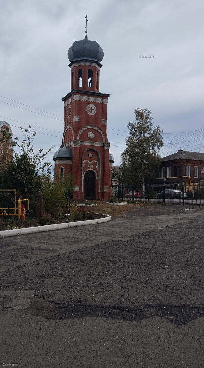 Часовня Новомучеников и исповедников Церкви Русской в колокольне собора Боголюбской иконы Божией Матери, Мичуринск (Мичуринский район и г. Мичуринск, Тамбовская область). общий вид в ландшафте