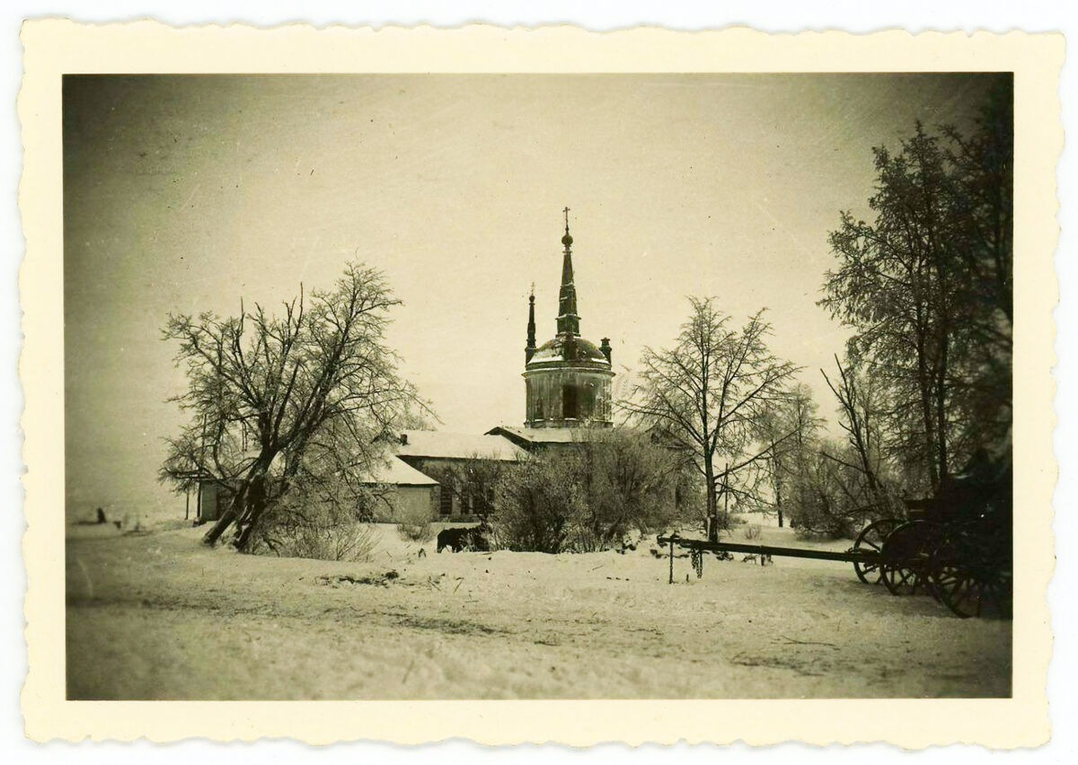 Церковь Александра Невского (старая), Успенское (Вяземский район, Смоленская область). архивная фотография, Фото 1941 г. с аукциона e-bay.de