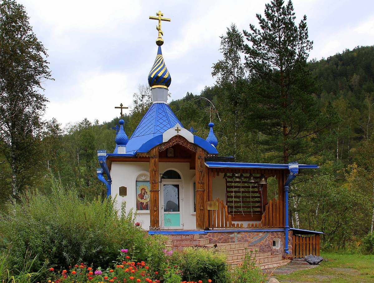 фасады. Часовня Святогорской иконы Божией Матери, Элекмонар (Чемальский район, Республика Алтай)