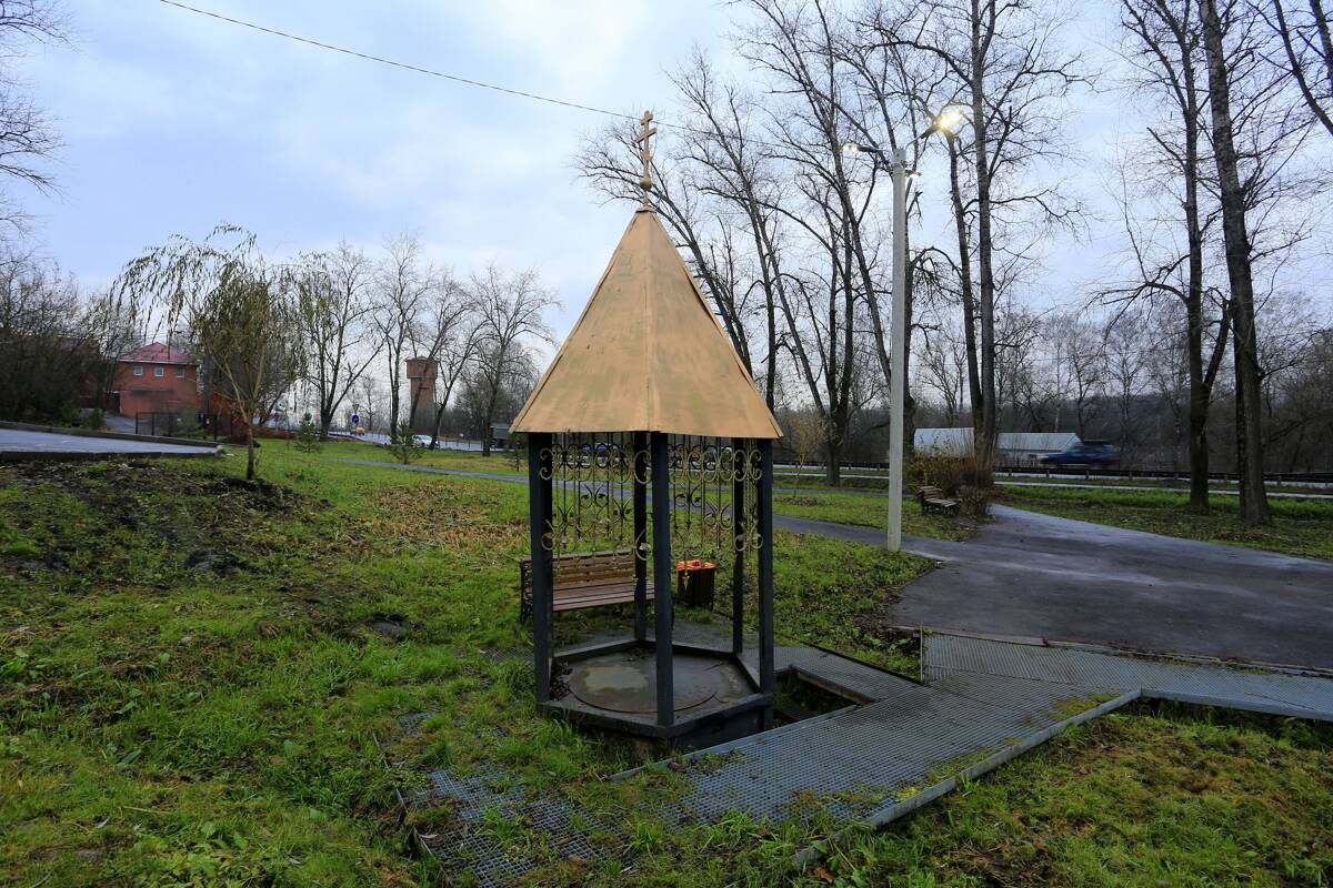 Надкладезная сень, Икша (Дмитровский городской округ, Московская область). общий вид в ландшафте
