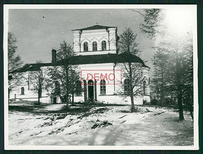 Церковь Страстной иконы Божией Матери, Хлепень (Сычёвский район, Смоленская область). архивная фотография, Фото 1942 г. с аукциона e-bay.de