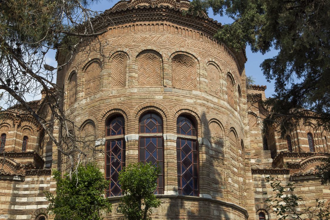 Салоники (Θεσσαλονίκη). Церковь Илии Пророка. архитектурные детали, алтарная абсида