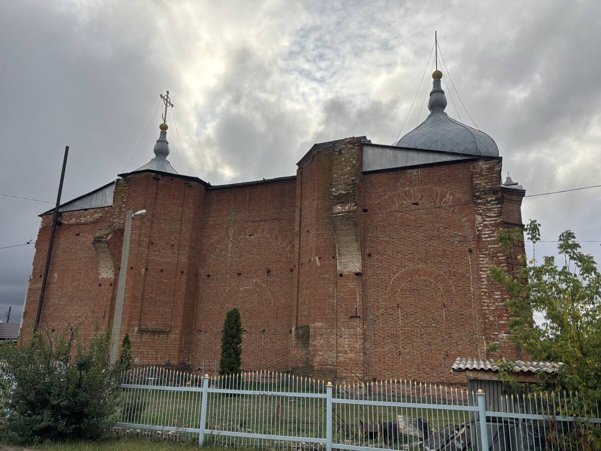 Церковь Михаила Архангела, Рудня (Руднянский район, Волгоградская область). общий вид в ландшафте