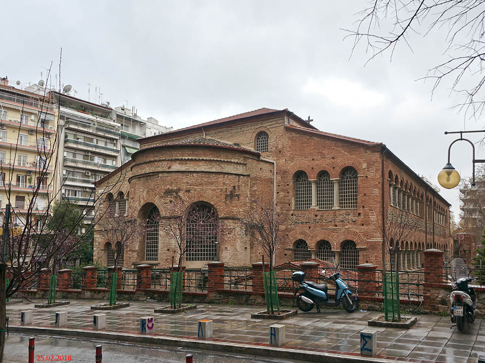 Салоники (Θεσσαλονίκη). Церковь Нерукотворной иконы Божией Матери. фасады
