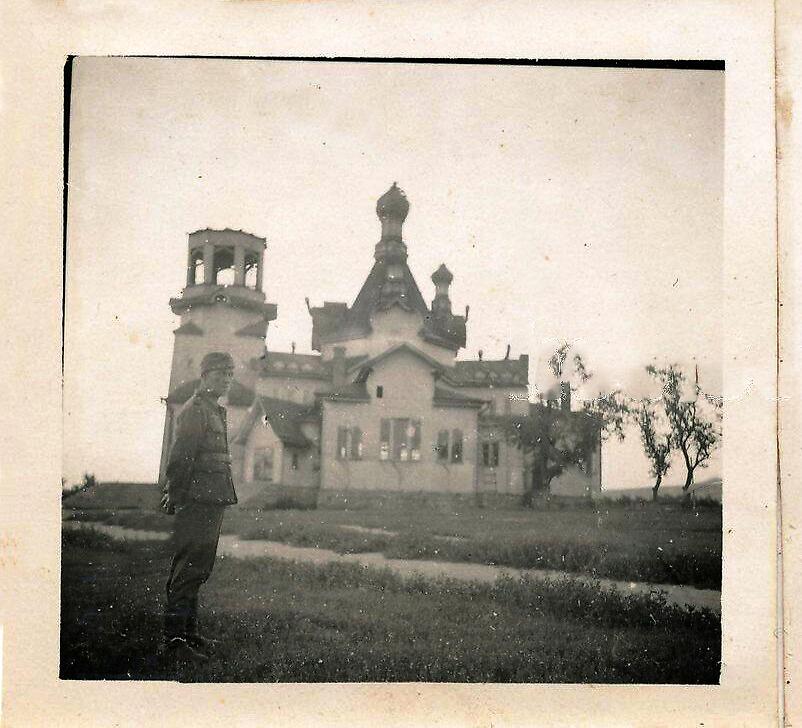 Фото 1942 г. с аукциона e-bay.de, архивная фотография. Церковь Михаила Архангела (старая), Алексеево-Дружковка (Краматорский район, Украина, Донецкая область)
