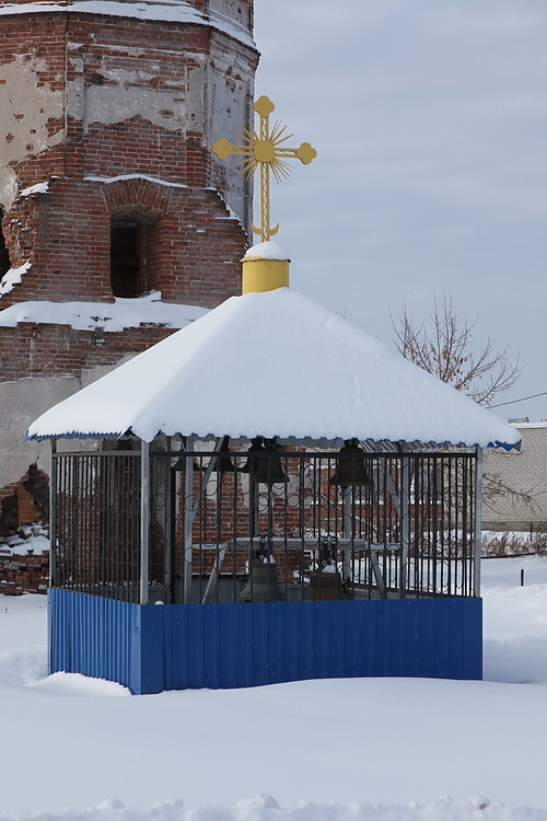 Церковь Покрова Пресвятой Богородицы (новая), Песчано-Коледино (Далматовский район, Курганская область). фасады, Звонница