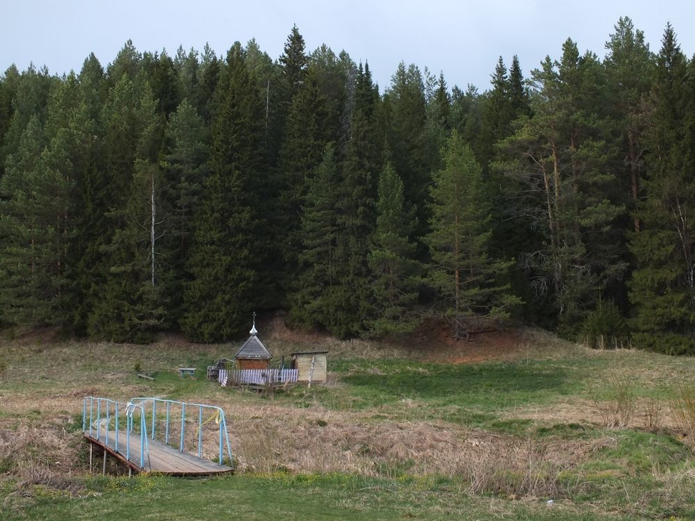 Петропавловск. Неизвестная часовня. общий вид в ландшафте