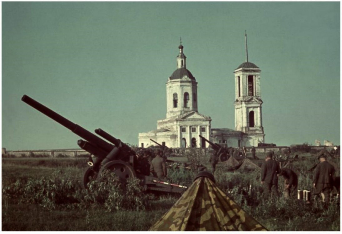 Церковь Покрова Пресвятой Богородицы (старая), Ендовище (Семилукский район, Воронежская область). архивная фотография, Фото 1942 г. с аукциона e-bay.de