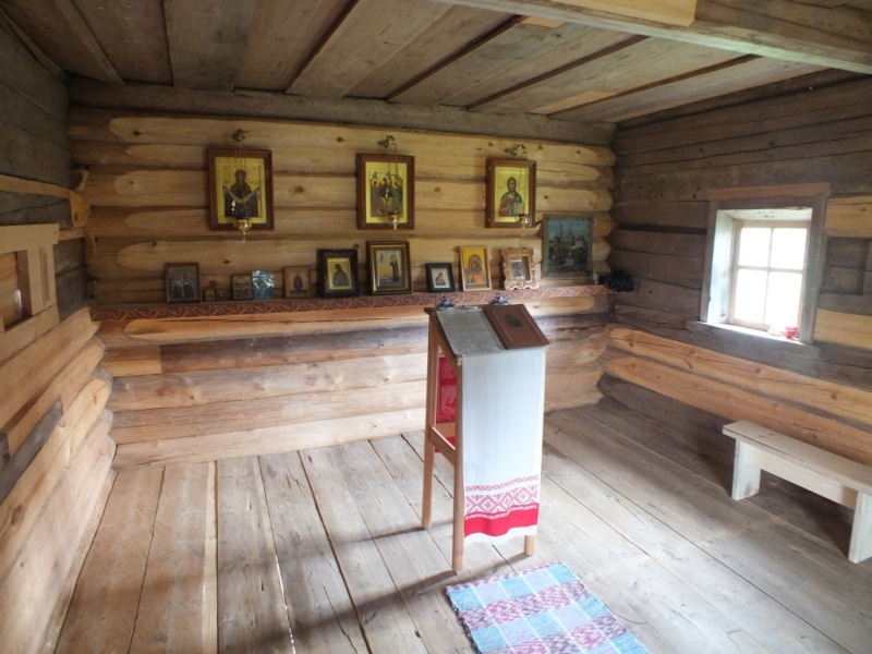 Часовня Покрова Пресвятой Богородицы, Колгостров (Пудожский район, Республика Карелия). интерьер и убранство
