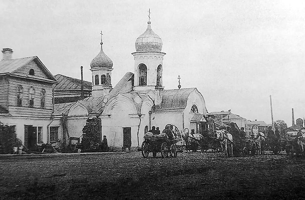 Иверская церковь. Начало XX века. , архивная фотография. Церковь Иверской иконы Божией Матери, Великий Новгород (Великий Новгород, город, Новгородская область)