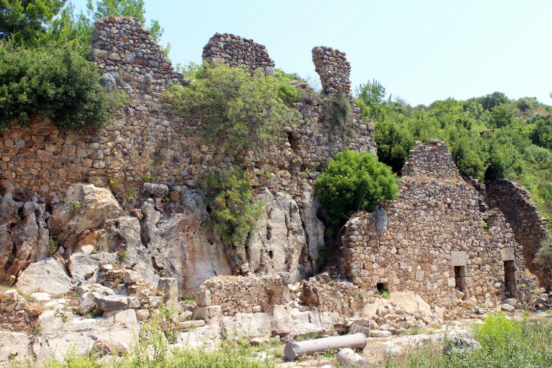 Неизвестная церковь, Асар, гора (Анталья, Турция). фасады, Церковь
