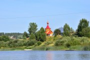 Церковь Воскресения Христова, Вид на церковь с р.Юг<br>, Нижний Енангск, Кичменгско-Городецкий район, Вологодская область