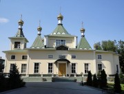 Иверско-Серафимовский женский монастырь. Собор Веры, Надежды, Любови и матери их Софии, Вид на собор с юга, от главных ворот монастырского комплекса, с ул. Ашимбаева<br>, Алматы, Алматы, город, Казахстан