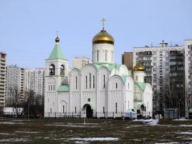 Москва. Церковь Андрея Боголюбского в Текстильщиках (каменная)