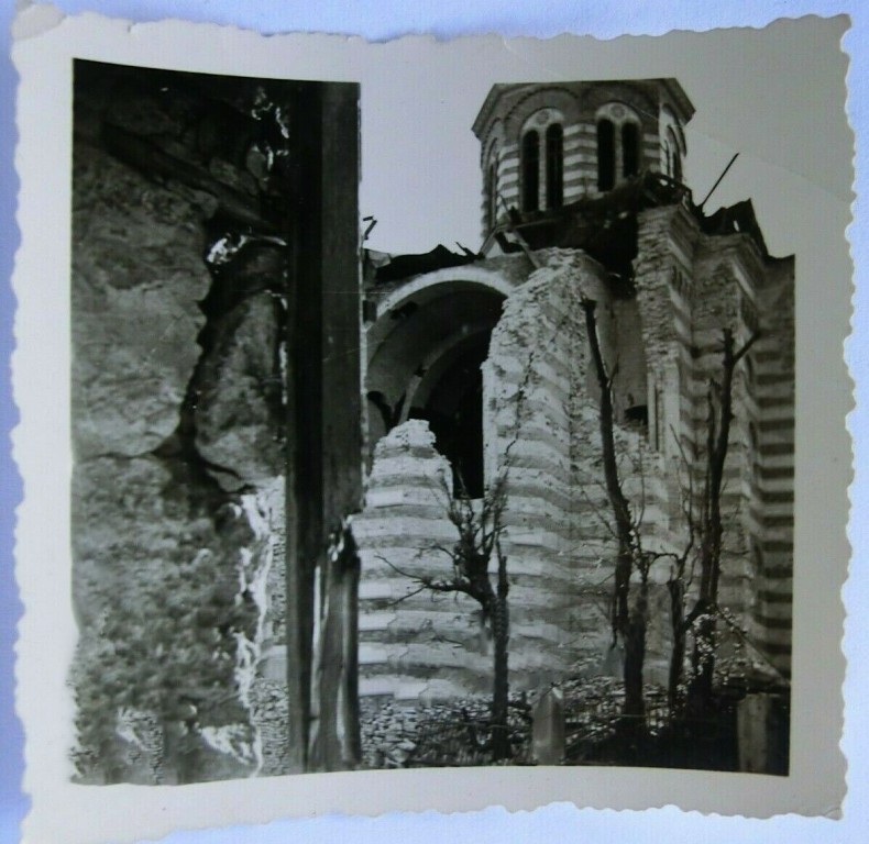 Собор Петра и Павла, Констанца (Констанца, Румыния). архивная фотография, Собор после обстрела 25.06.1941 г. Фото с аукциона e-bay.de