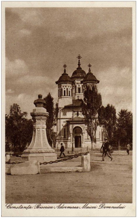 Церковь Успения Пресвятой Богородицы (I), Констанца (Констанца, Румыния). архивная фотография, Тиражная почтовая открытка 1910-х годов