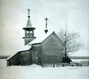 Часовня Тихвинской иконы Божией Матери, Фото Ларса  Петтерссона. Историко-литературный альманах «Соловецкое море», №17, 2018<br>, Терехово, Медвежьегорский район, Республика Карелия