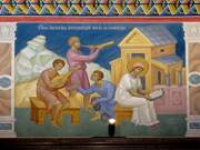 Спасский женский монастырь. Надвратная церковь Новомучеников и исповедников Симбирских, Роспись Святых ворот<br>, Ульяновск, Ульяновск, город, Ульяновская область