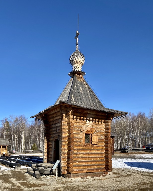 Часовня Николая Чудотворца в комплексе Илимского острога, Тальцы (Иркутский район, Иркутская область). фасады, Вид с юга
