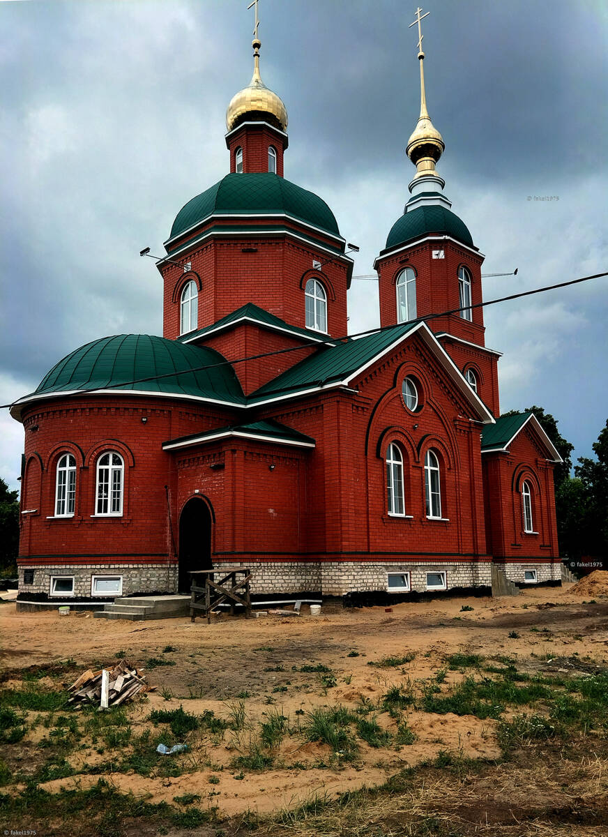 Церковь Рождества Христова, Рождественская Хава (Новоусманский район, Воронежская область). общий вид в ландшафте
