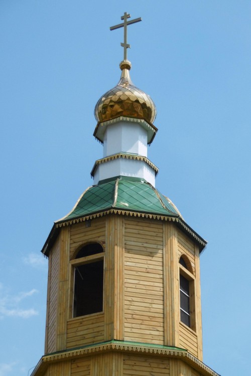 Церковь Богоявления Господня (новая), Прислониха (Карсунский район, Ульяновская область). архитектурные детали, Ярус звона колокольни с завершением 