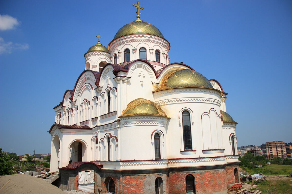 Церковь Константина и Елены (строящаяся), Ессентукская (Предгорный район, Ставропольский край). фасады