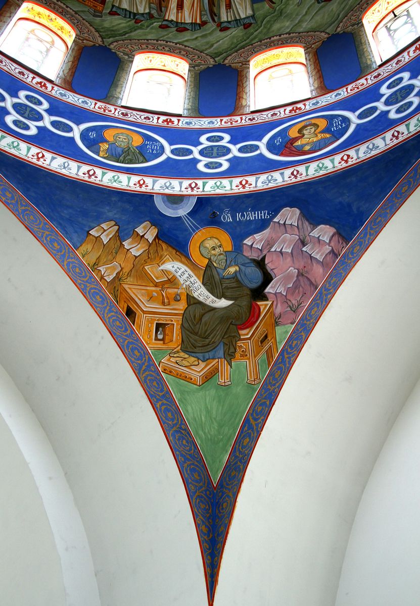 Парус свода церкви., интерьер и убранство. Церковь Троицы Живоначальной в Северном, Ессентуки (Ессентуки, город, Ставропольский край)