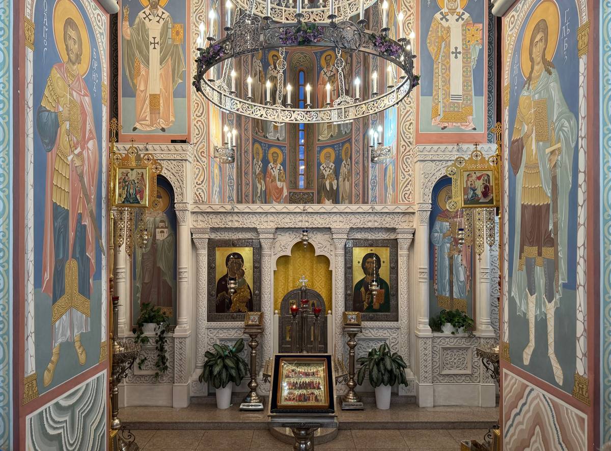 Интерьер, интерьер и убранство. Церковь Владимира равноапостольного, Аргатов (Усть-Лабинский район, Краснодарский край)