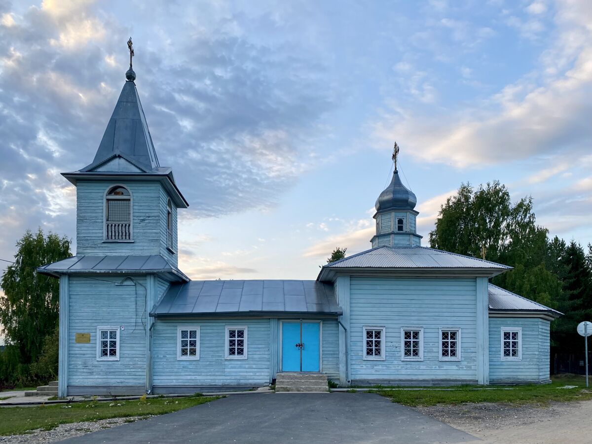Церковь Покрова Пресвятой Богородицы, Покровская (Вельский район, Архангельская область). фасады, Южный фасад