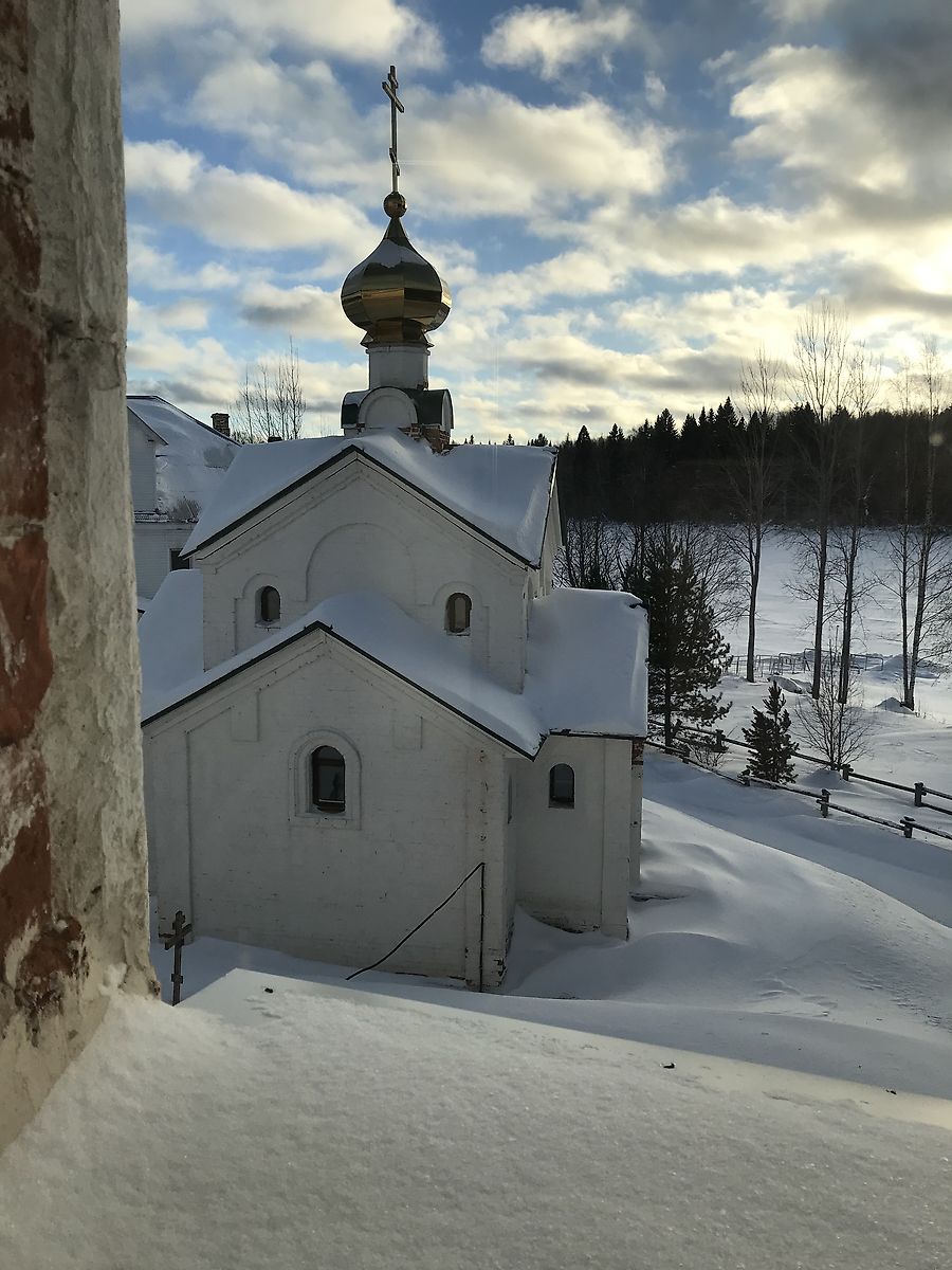 фасады. Троицкий Антониев Сийский мужской монастырь. Церковь Николая II, Царя-страстотерпца, Монастырь (Холмогорский район, Архангельская область)