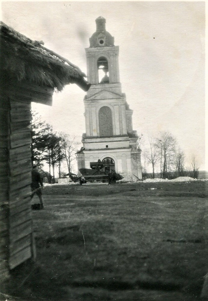 Юрьевское. Церковь Георгия Победоносца. архивная фотография, Перед разбором. Снимок второй половины 1950-х годов. Из фонда этнографического музея Кацкарей