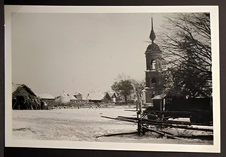 Старый Погост. Церковь Николая Чудотворца. архивная фотография, Фото 1941 г. с аукциона e-bay.de