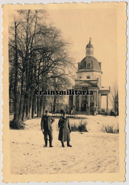 Ошейкино. Церковь Покрова Пресвятой Богородицы (деревянная). архивная фотография, Фото 1941 г. с аукциона e-bay.de