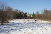 Церковь Покрова Пресвятой Богородицы (деревянная), Вид на церковное место с юга<br>, Ошейкино, Лотошинский городской округ, Московская область