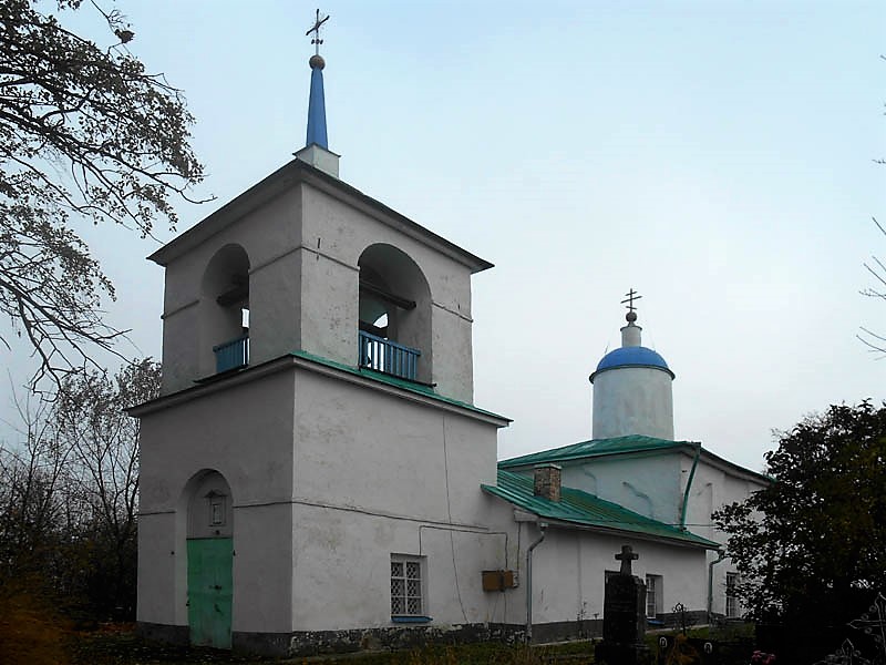 Церковь Преображения Господня, Колпино (Печорский район, Псковская область). фасады, вид с ю-з